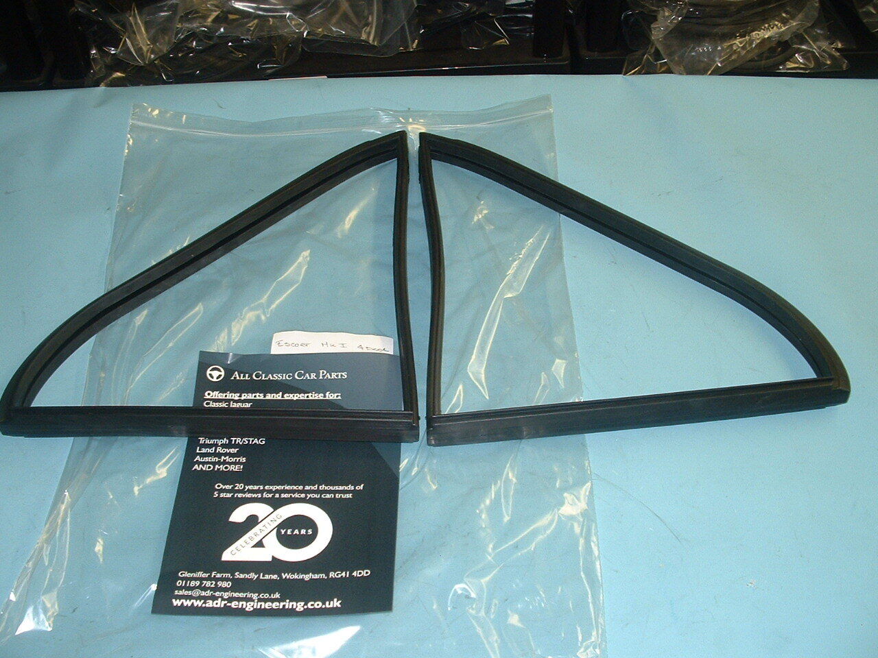 Escort Mk1 Rear Quarter Light Seals Pair 4 Door Cars