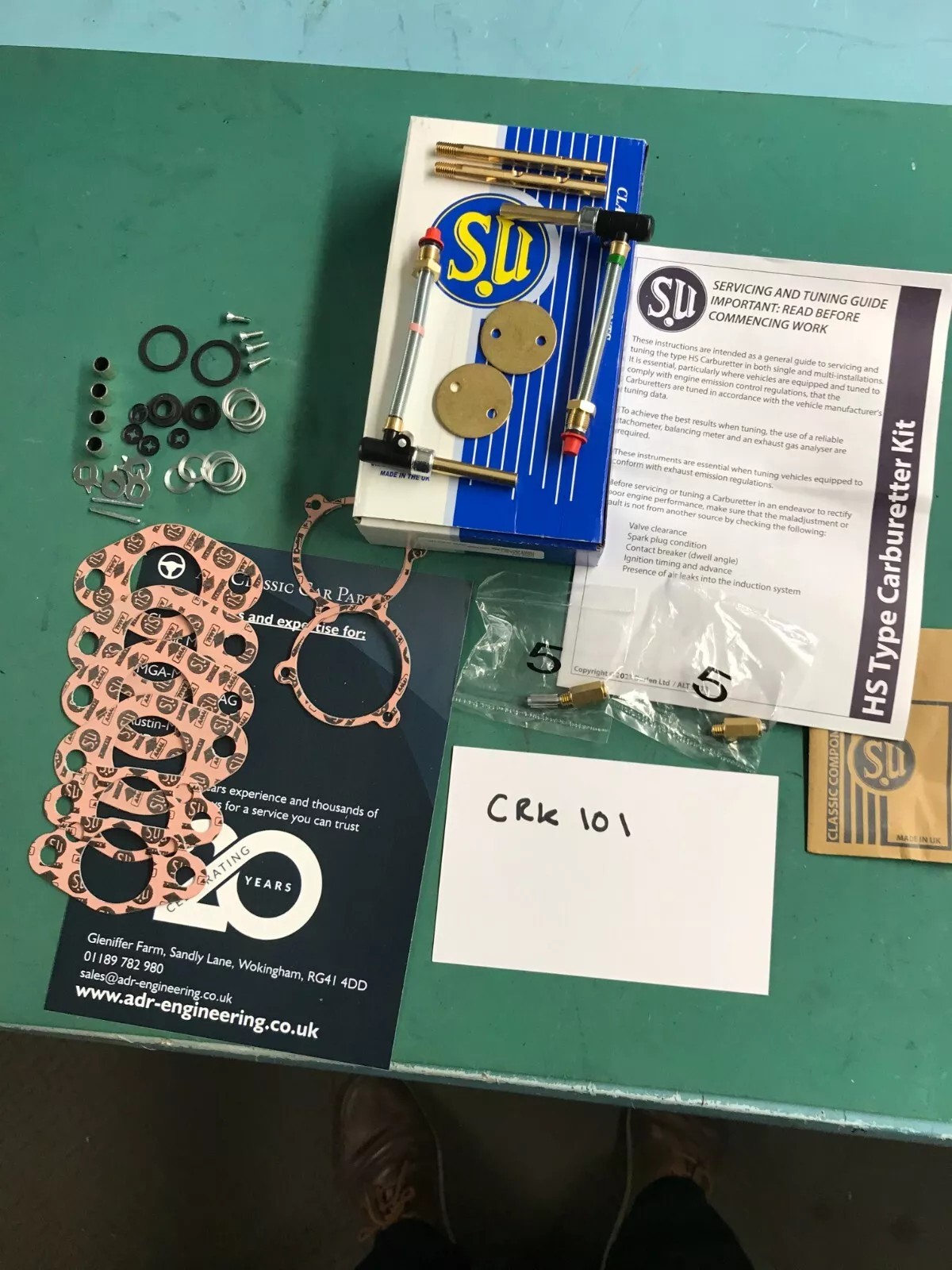 GENUINE SU MINI COOPER HS2 TWIN SU CARBURETTOR FULL REBUILD KIT