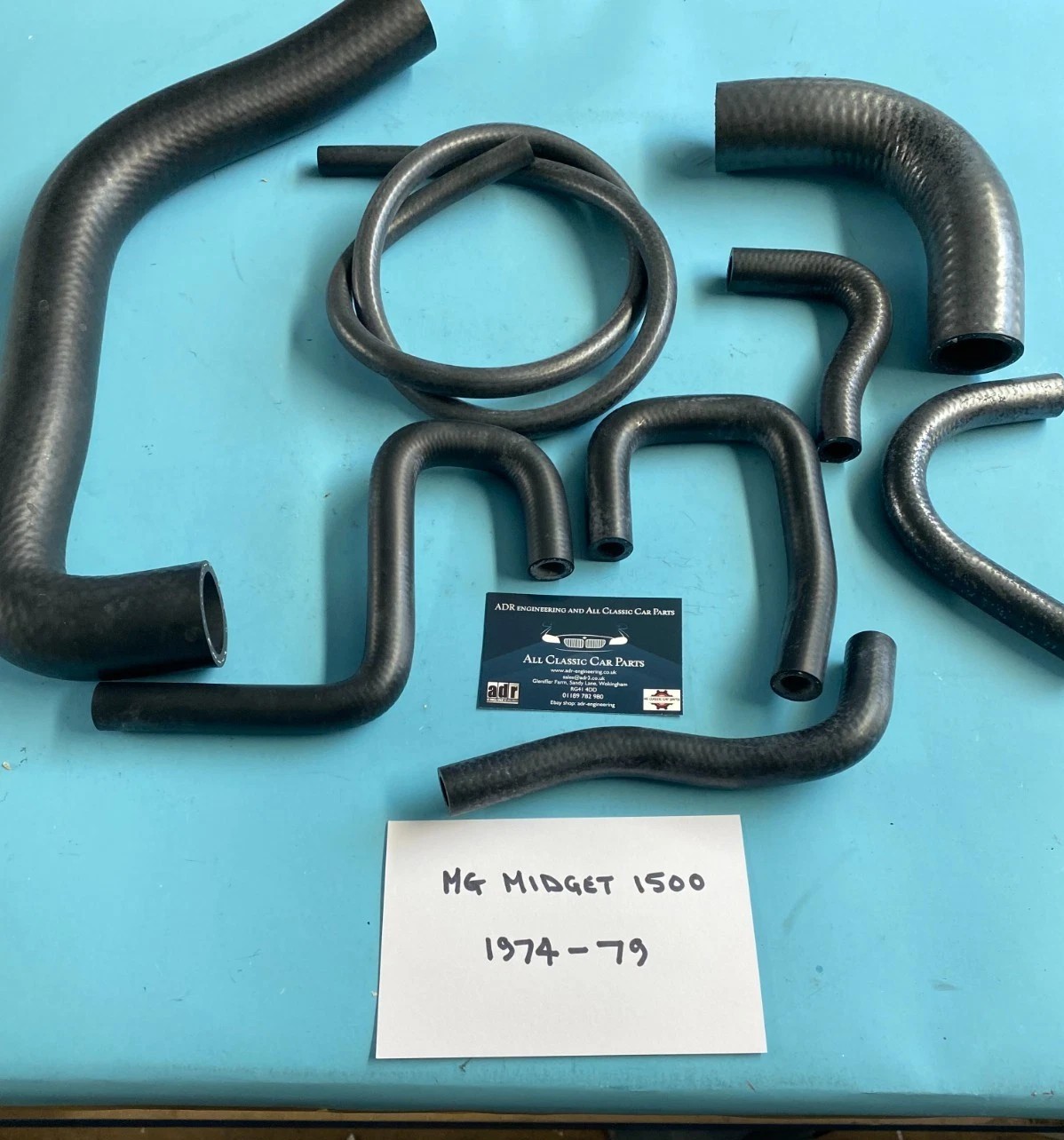 MG Midget 1500 1974 - 1979-81 Cooling Hose Set Radiator And Heater Hoses HK0007
